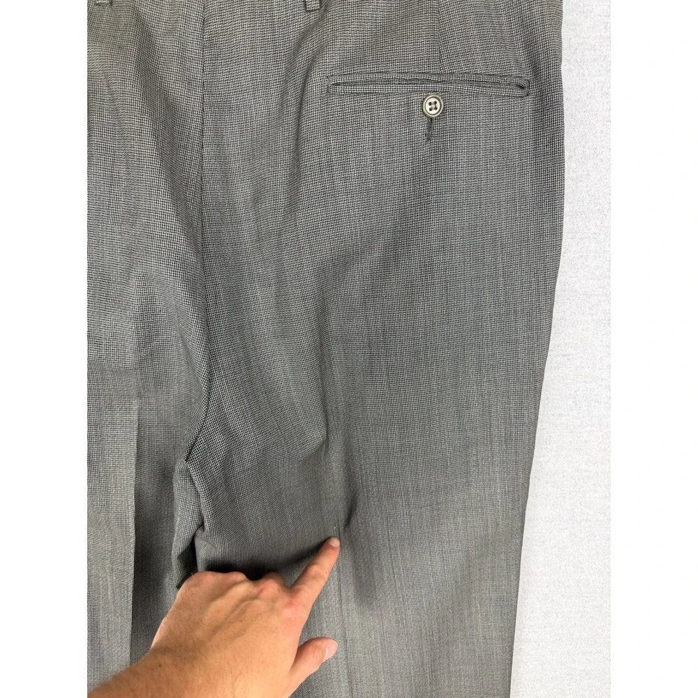 Canali Milano Mens Gray‎ Wool 2 Piece Suit Cerruti Fabric 34x29 Made in Italy
